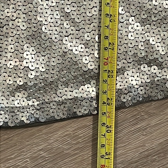 Rachel Roy Women’s Tank Top Large Gray Silver 100% Cotton Contemporary Sequin - Picture 13 of 13